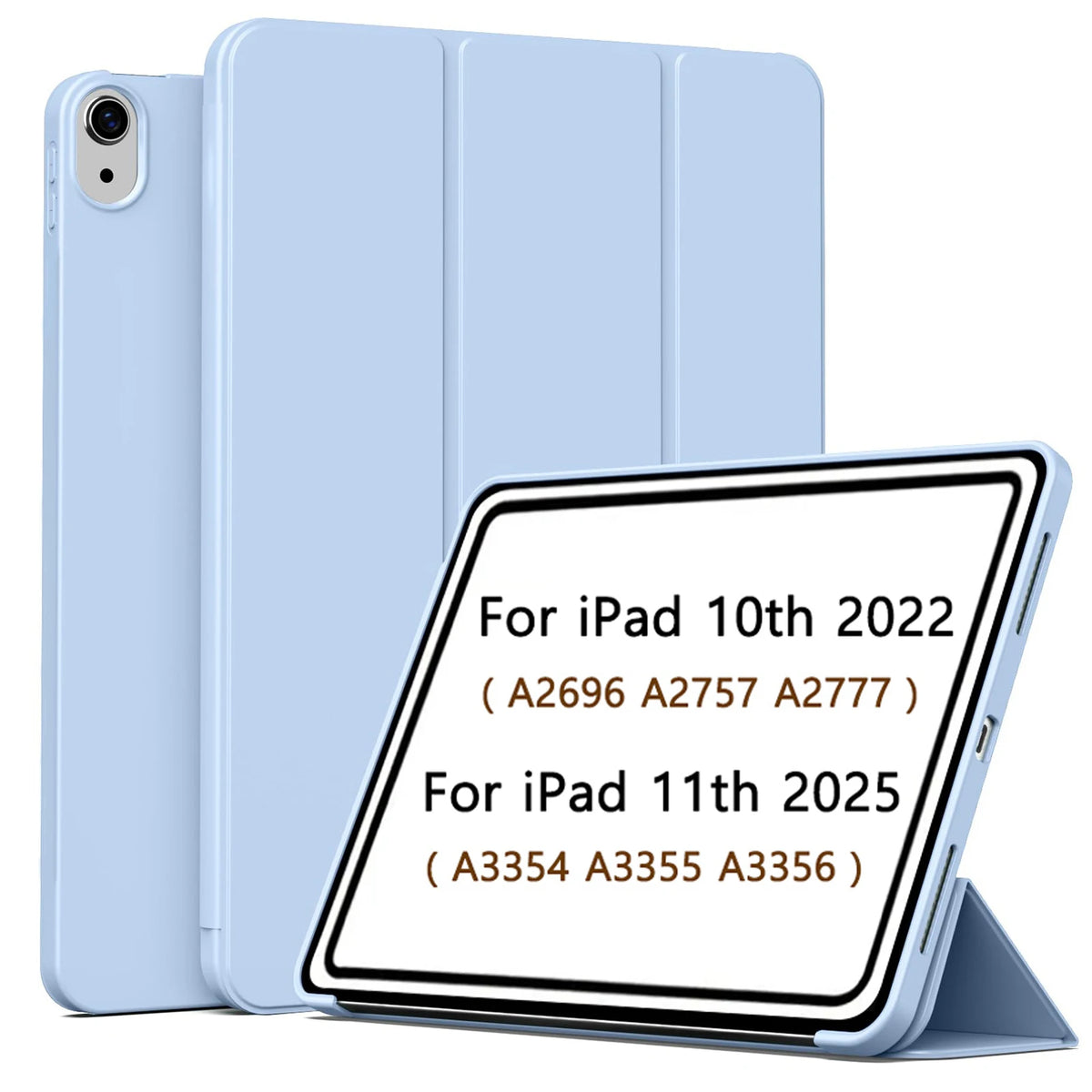 For iPad (A16) 11th Generation Case 11 Inch 2025, for iPad 10th Generation Case 10.9 2022, Magnetic Slim Trifold Stand Cover