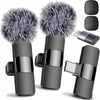 Wireless Lavalier Microphone for Iphone 15, Android & Ipad - Plug-And-Play Mini Lapel Mic with Noise Canceling