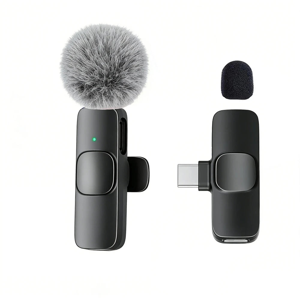 Type-C Port Professional Wireless Lavalier Microphone for Smartphones, Computers, Tablets, Plug and Play