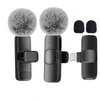 Type-C Port Professional Wireless Lavalier Microphone for Smartphones, Computers, Tablets, Plug and Play
