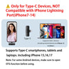 Type-C Port Professional Wireless Lavalier Microphone for Smartphones, Computers, Tablets, Plug and Play
