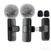Type-C Port Professional Wireless Lavalier Microphone for Smartphones, Computers, Tablets, Plug and Play