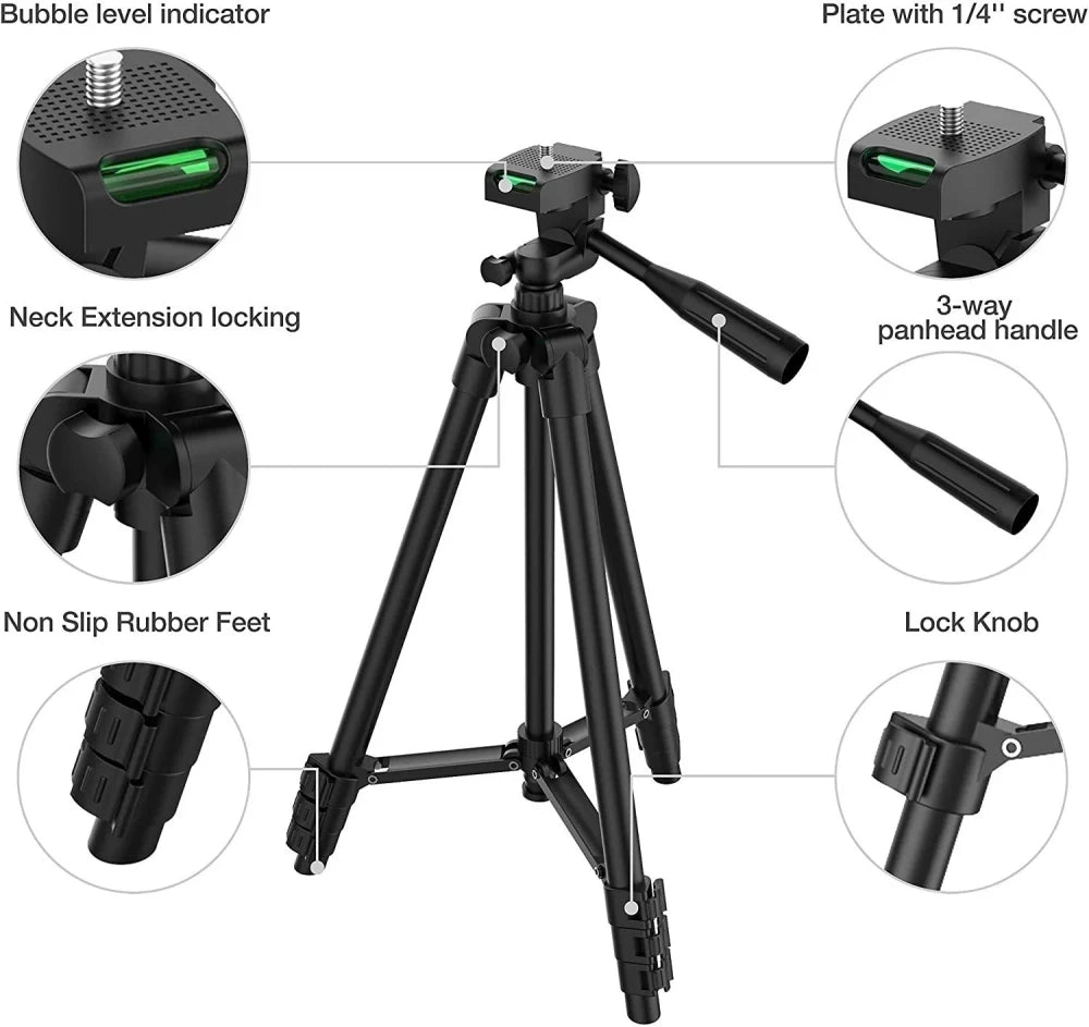 Universal Phone Tripod Stand with Remote