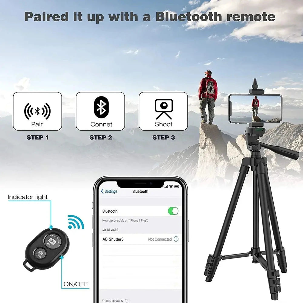 Universal Phone Tripod Stand with Remote