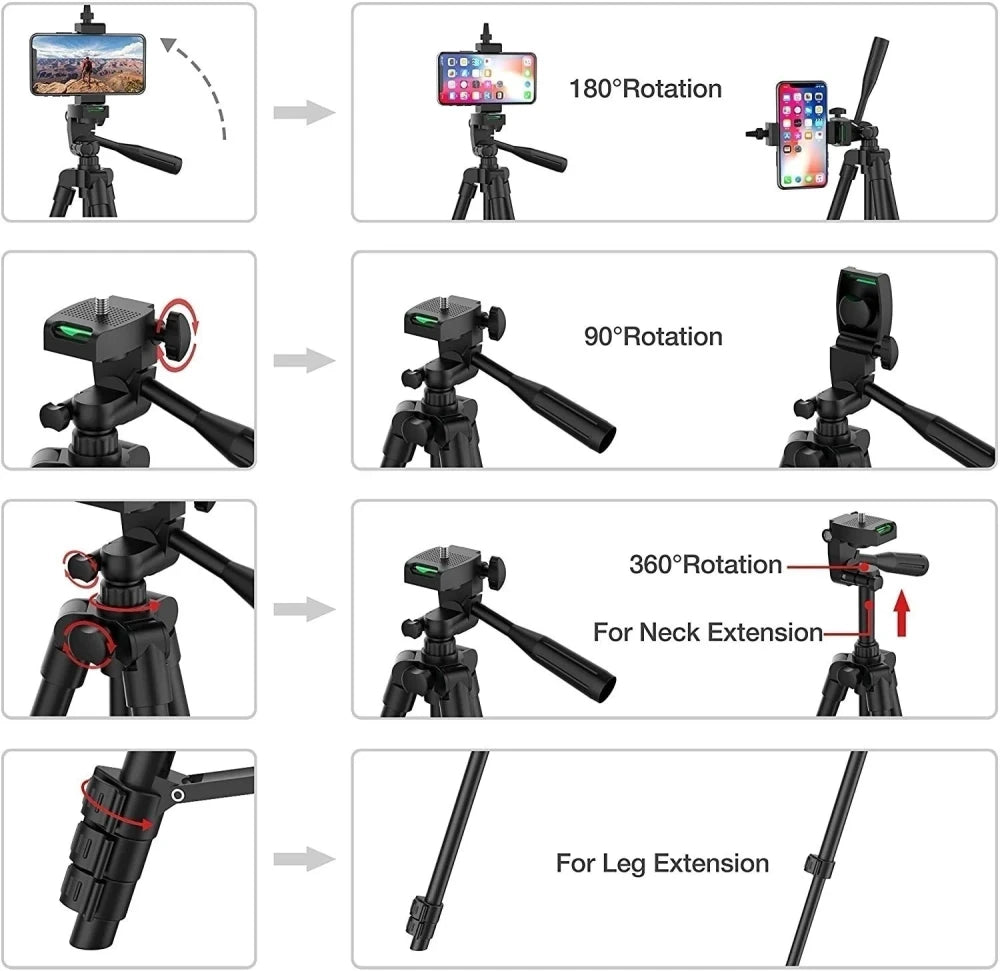 Universal Phone Tripod Stand with Remote
