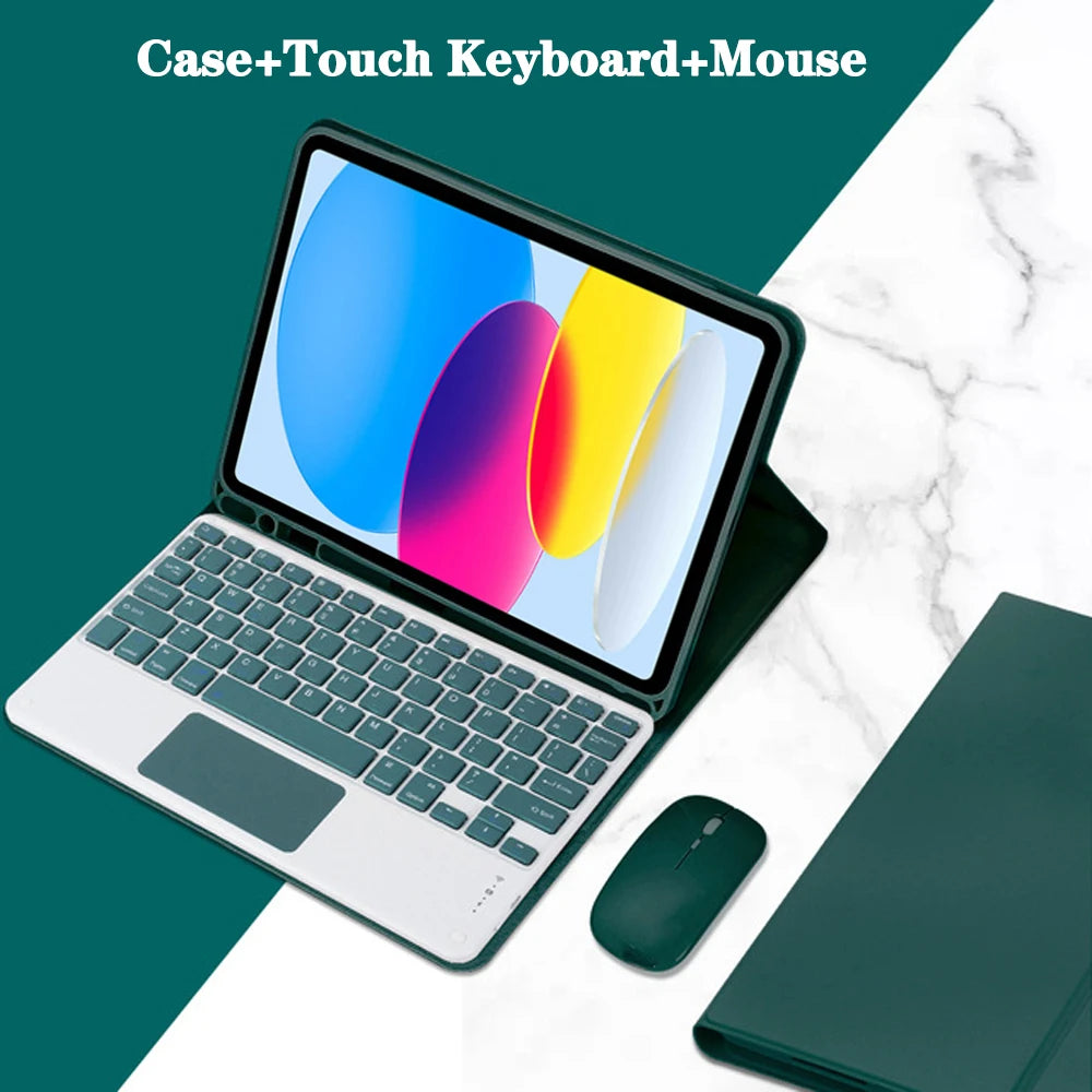 Keyboard Case for iPad 11th Gen (A16) 11 Inch 2025, Detachable Keyboard for iPad 10th Gen 10.9 Inch 2022 with Pencil Holder