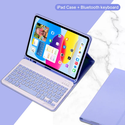Keyboard Case for iPad 11th Gen (A16) 11 Inch 2025, Detachable Keyboard for iPad 10th Gen 10.9 Inch 2022 with Pencil Holder