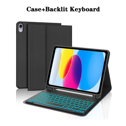 Keyboard Case for iPad 11th Gen (A16) 11 Inch 2025, Detachable Keyboard for iPad 10th Gen 10.9 Inch 2022 with Pencil Holder