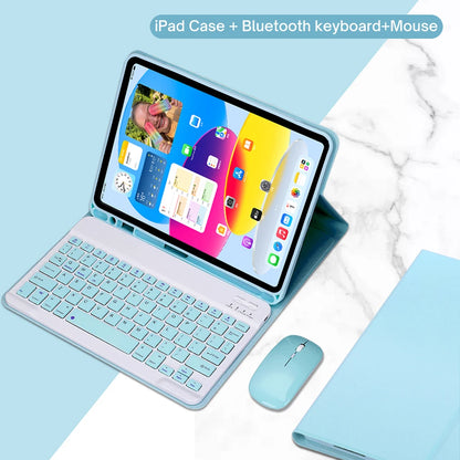 Keyboard Case for iPad 11th Gen (A16) 11 Inch 2025, Detachable Keyboard for iPad 10th Gen 10.9 Inch 2022 with Pencil Holder