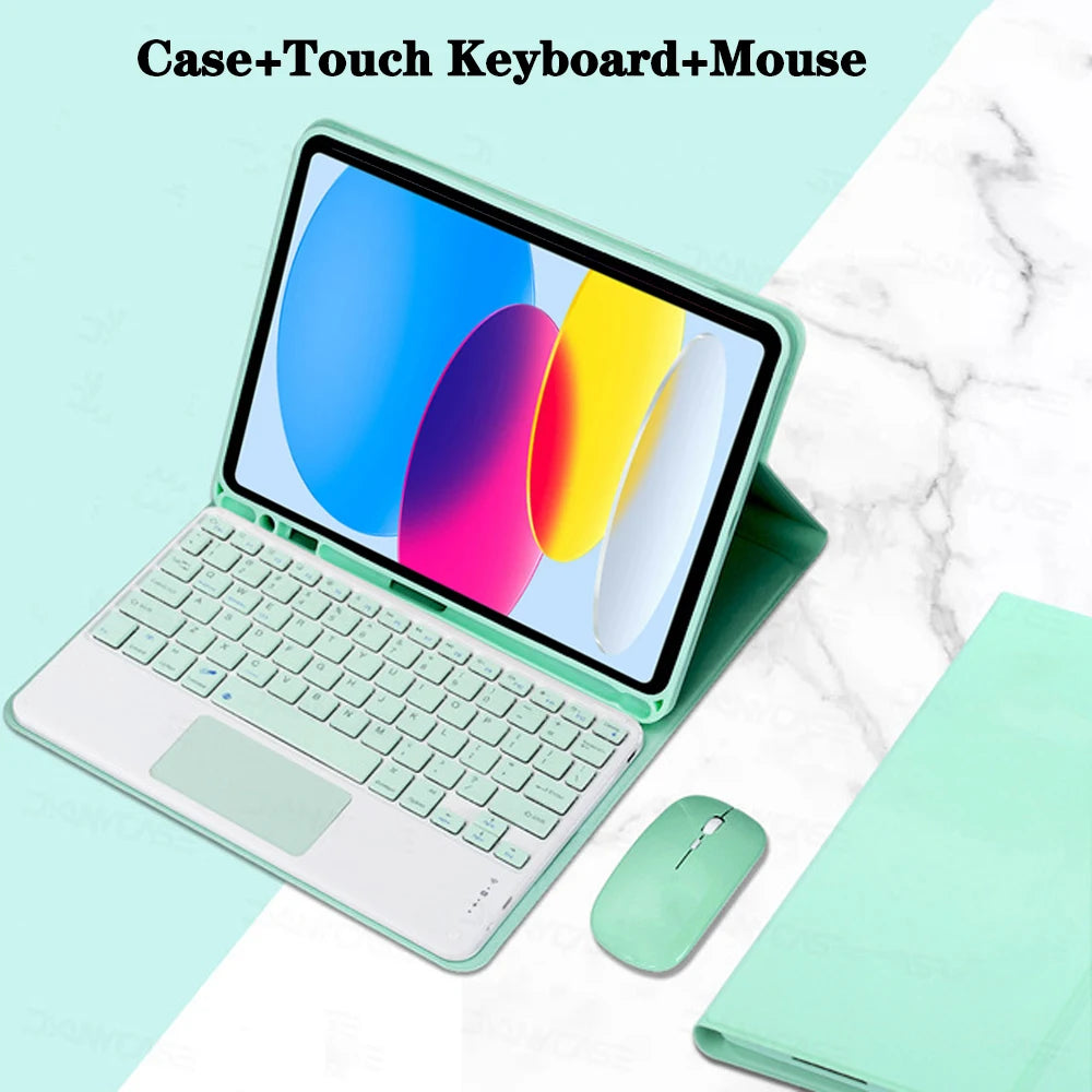 Keyboard Case for iPad 11th Gen (A16) 11 Inch 2025, Detachable Keyboard for iPad 10th Gen 10.9 Inch 2022 with Pencil Holder