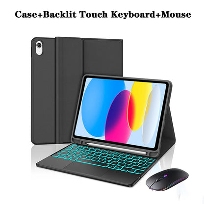 Keyboard Case for iPad 11th Gen (A16) 11 Inch 2025, Detachable Keyboard for iPad 10th Gen 10.9 Inch 2022 with Pencil Holder
