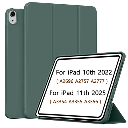 For iPad (A16) 11th Generation Case 11 Inch 2025, for iPad 10th Generation Case 10.9 2022, Magnetic Slim Trifold Stand Cover