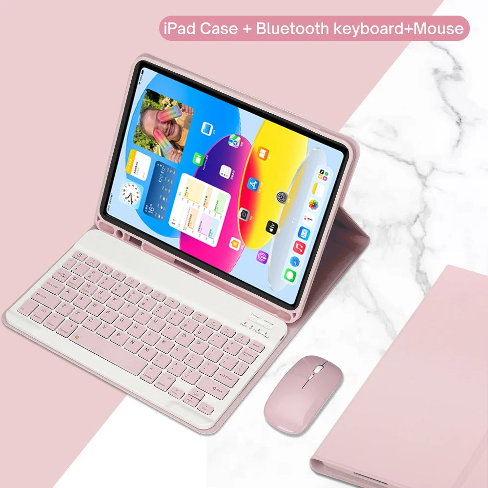 Keyboard Case for iPad 11th Gen (A16) 11 Inch 2025, Detachable Keyboard for iPad 10th Gen 10.9 Inch 2022 with Pencil Holder