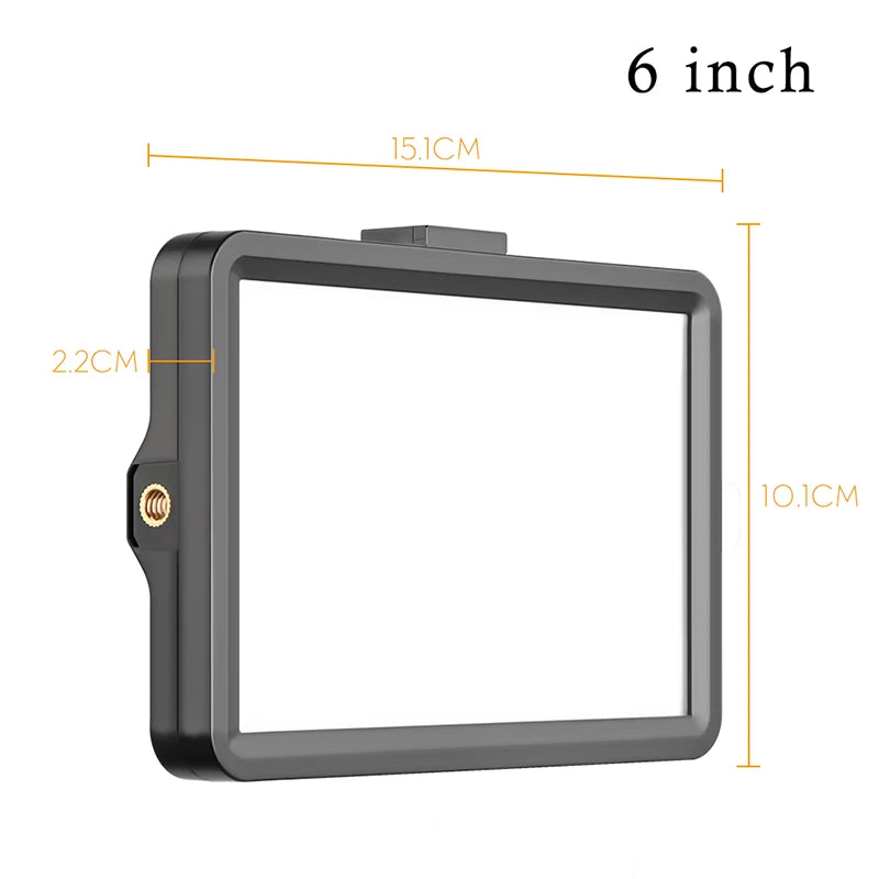 Selfie Light Three Color 6" 8" LED Panel Dimmable Lighting Video Photography Photo Studio Youtube Phone Live Stream Fill Lamp