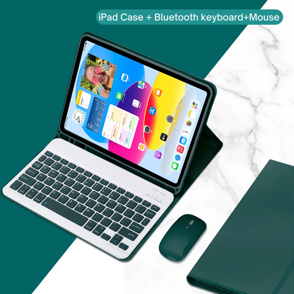 Keyboard Case for iPad 11th Gen (A16) 11 Inch 2025, Detachable Keyboard for iPad 10th Gen 10.9 Inch 2022 with Pencil Holder