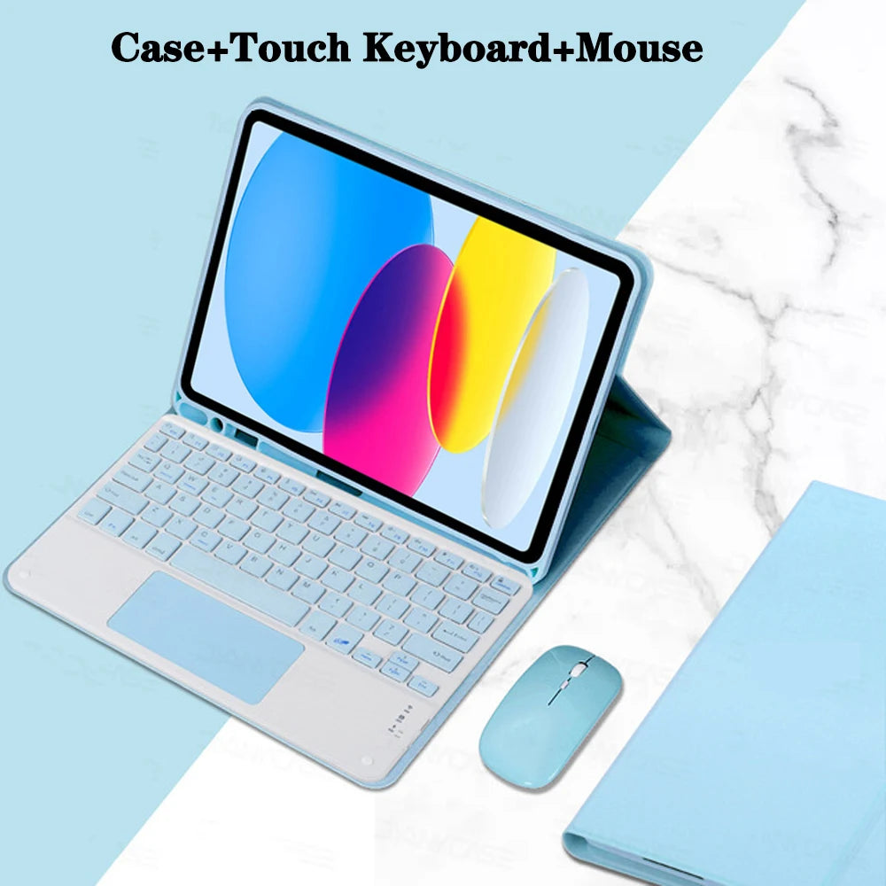 Keyboard Case for iPad 11th Gen (A16) 11 Inch 2025, Detachable Keyboard for iPad 10th Gen 10.9 Inch 2022 with Pencil Holder