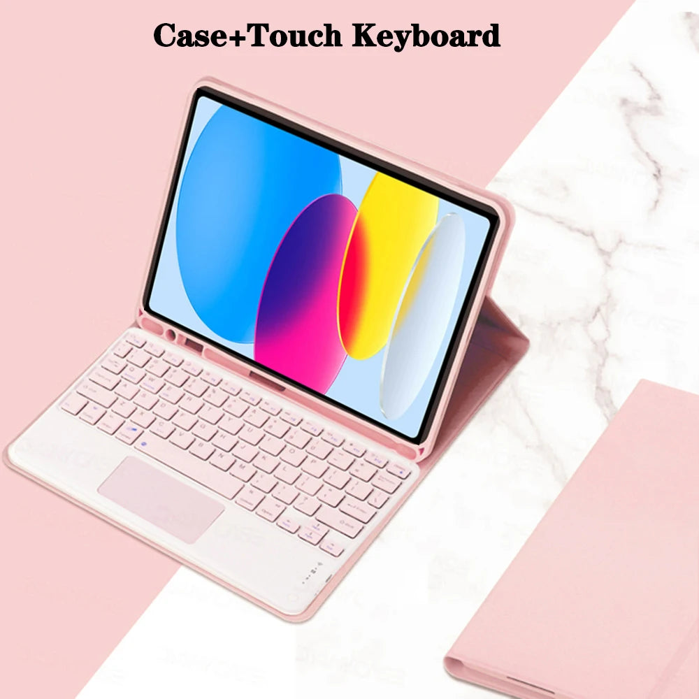 Keyboard Case for iPad 11th Gen (A16) 11 Inch 2025, Detachable Keyboard for iPad 10th Gen 10.9 Inch 2022 with Pencil Holder