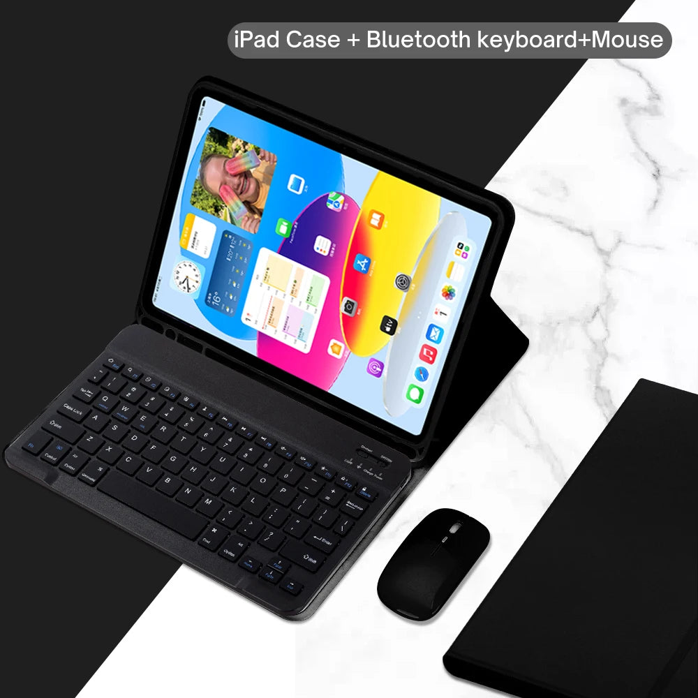Keyboard Case for iPad 11th Gen (A16) 11 Inch 2025, Detachable Keyboard for iPad 10th Gen 10.9 Inch 2022 with Pencil Holder