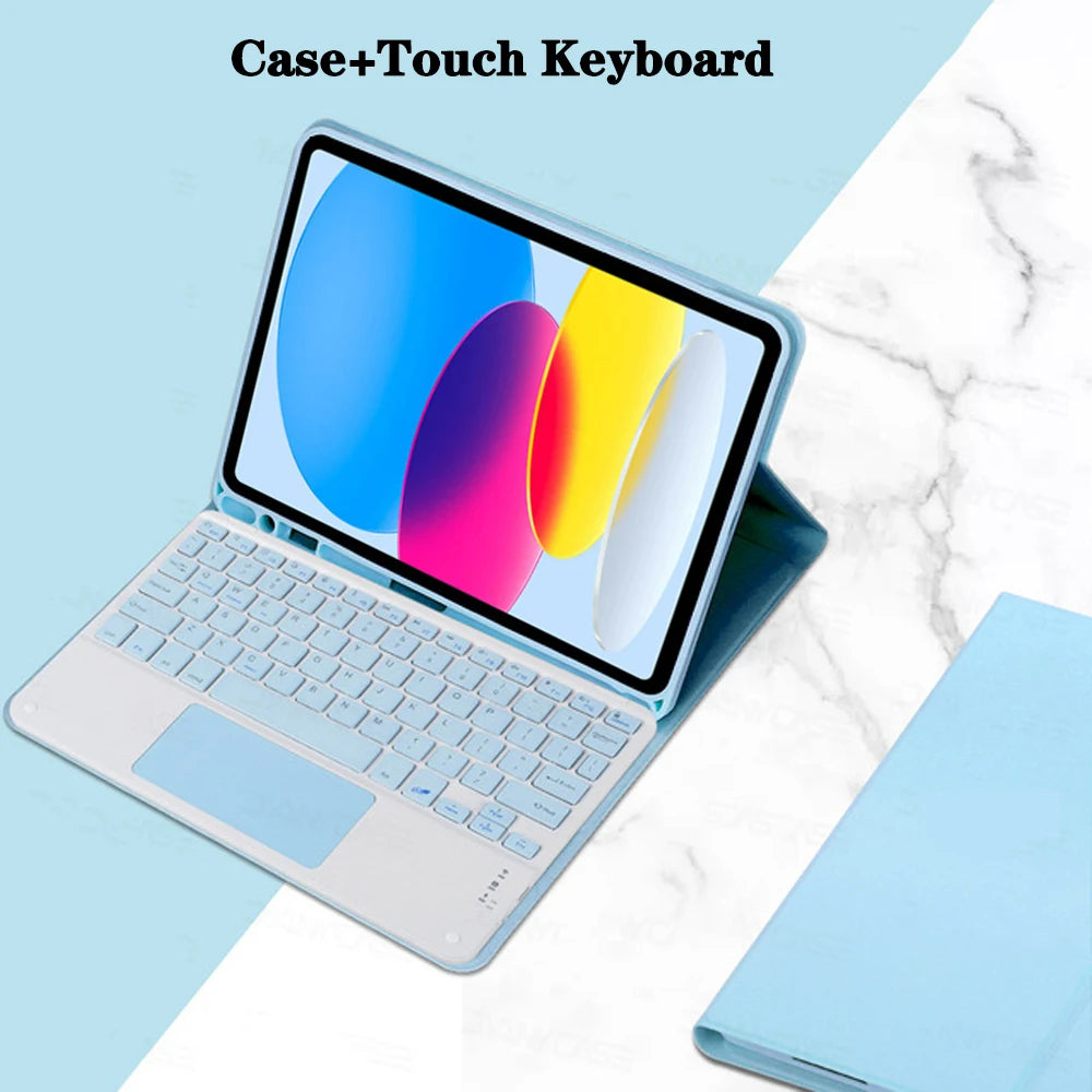Keyboard Case for iPad 11th Gen (A16) 11 Inch 2025, Detachable Keyboard for iPad 10th Gen 10.9 Inch 2022 with Pencil Holder