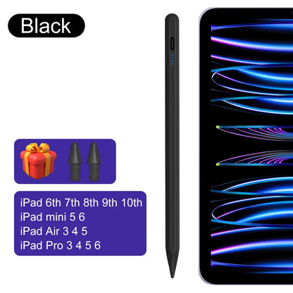 For iPad Pencil 2025 M3 Stylus Pen for Air 6 M2 Pro M4 M5 with Palm Rejection for iPad Pro 11 12.9 13 7/8/9/10/11th Mini5 6 7
