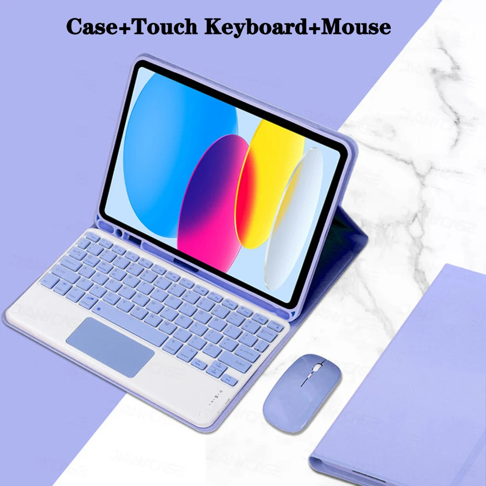 Keyboard Case for iPad 11th Gen (A16) 11 Inch 2025, Detachable Keyboard for iPad 10th Gen 10.9 Inch 2022 with Pencil Holder