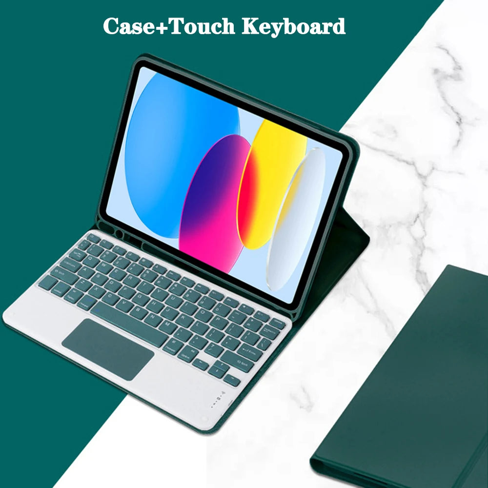 Keyboard Case for iPad 11th Gen (A16) 11 Inch 2025, Detachable Keyboard for iPad 10th Gen 10.9 Inch 2022 with Pencil Holder