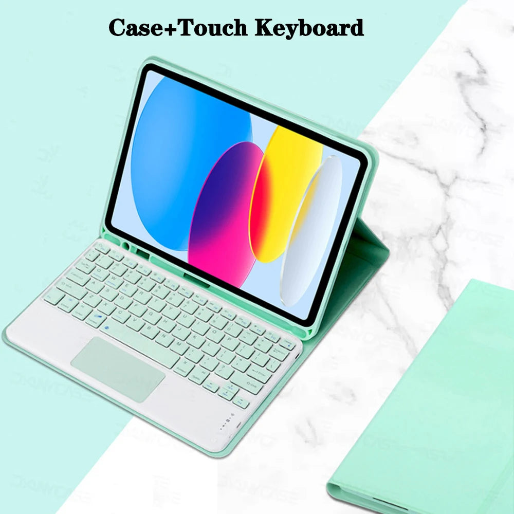 Keyboard Case for iPad 11th Gen (A16) 11 Inch 2025, Detachable Keyboard for iPad 10th Gen 10.9 Inch 2022 with Pencil Holder