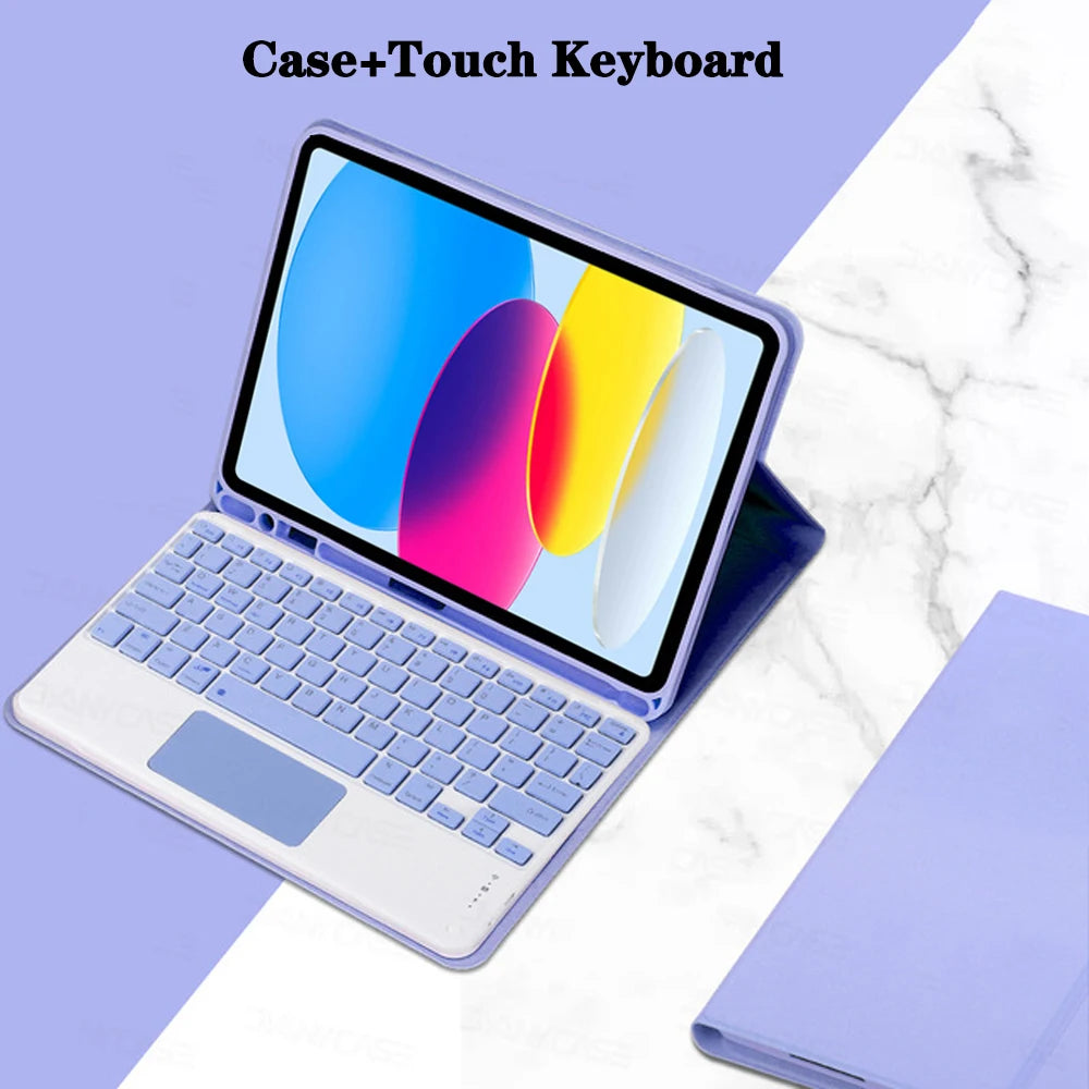 Keyboard Case for iPad 11th Gen (A16) 11 Inch 2025, Detachable Keyboard for iPad 10th Gen 10.9 Inch 2022 with Pencil Holder