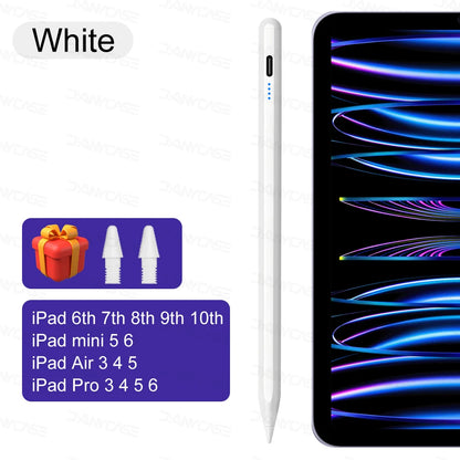 For iPad Pencil 2025 M3 Stylus Pen for Air 6 M2 Pro M4 M5 with Palm Rejection for iPad Pro 11 12.9 13 7/8/9/10/11th Mini5 6 7