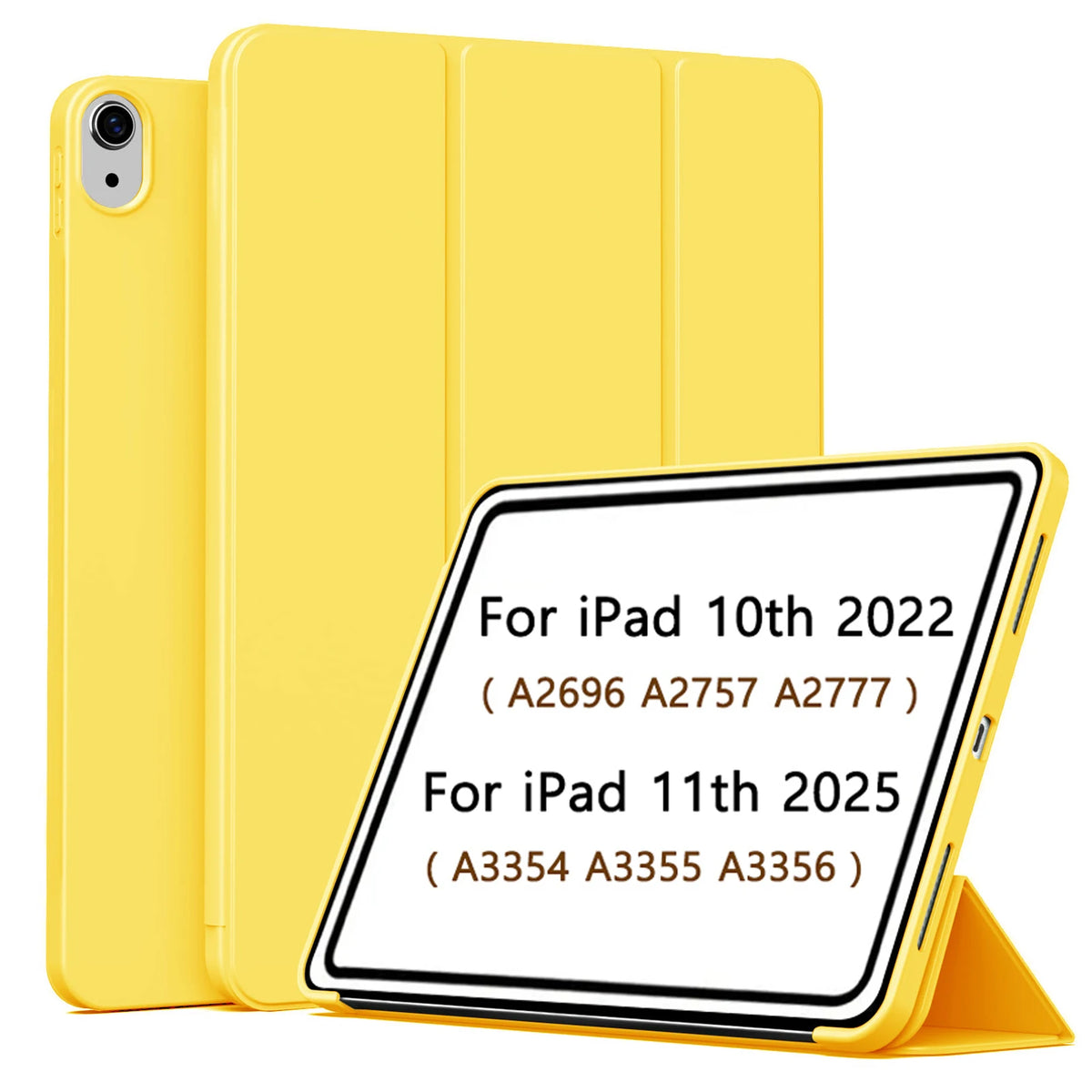 For iPad (A16) 11th Generation Case 11 Inch 2025, for iPad 10th Generation Case 10.9 2022, Magnetic Slim Trifold Stand Cover