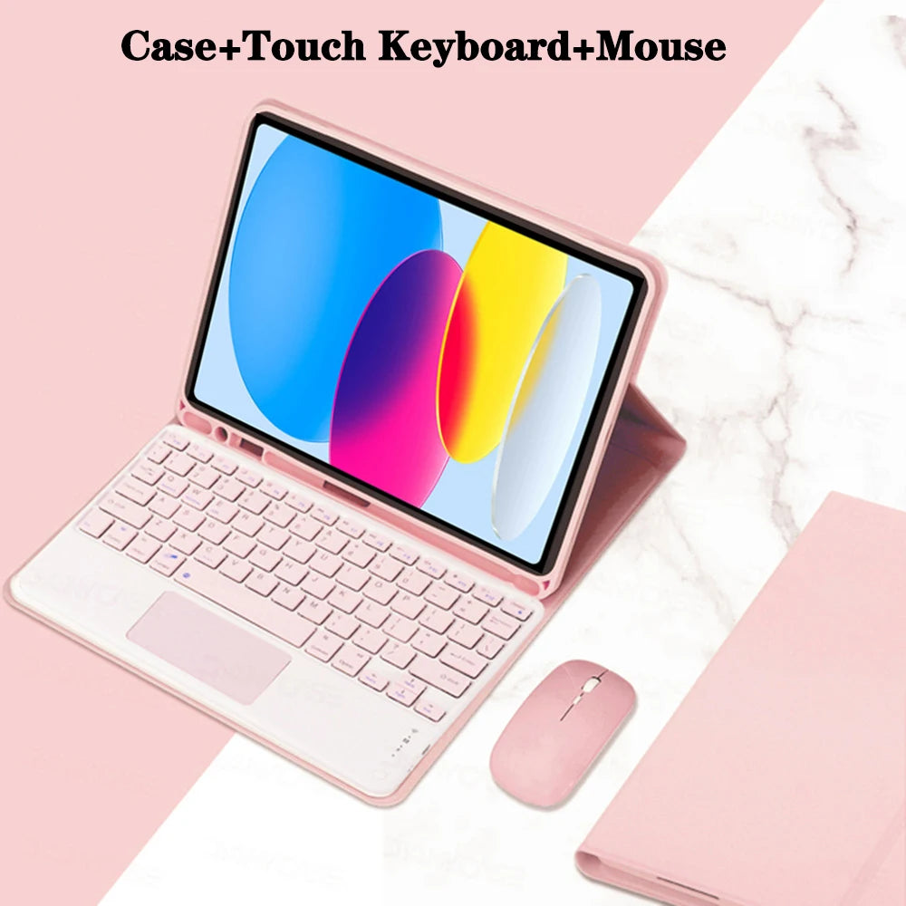 Keyboard Case for iPad 11th Gen (A16) 11 Inch 2025, Detachable Keyboard for iPad 10th Gen 10.9 Inch 2022 with Pencil Holder