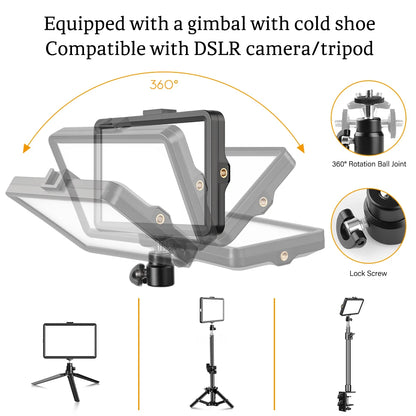 Selfie Light Three Color 6" 8" LED Panel Dimmable Lighting Video Photography Photo Studio Youtube Phone Live Stream Fill Lamp